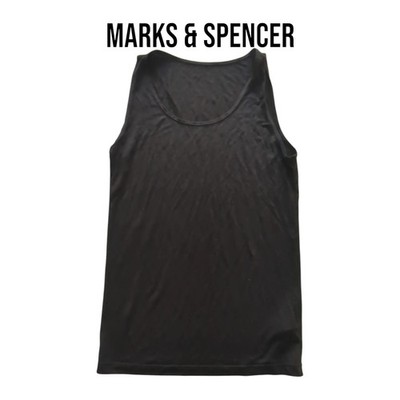 Marks & Spencer Womens Black Vest Top Size 12