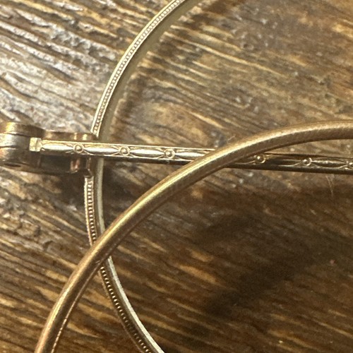 Vintage Brille Brillen / Gold, 10k R.G.P. Komplett mit Vintage Hartschalenkoffer - Bild 6 von 14
