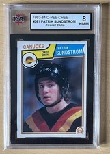 1983-84 O-Pee-Chee Patrik Sundstrom Rookie KSA 8 Vancouver Canucks #361