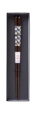 Chopsticks in black box, 1 pair, antibacterial, crystal, 23cm, 63358-1, dishwash