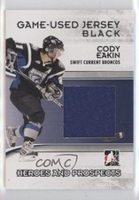 2009-10 ITG Heroes and Prospects Game-Used Jersey Black Cody Eakin #M-39 10gc