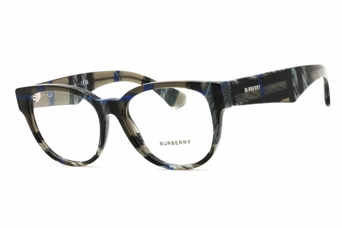 NEW Burberry BE2410 4147 Check Lichen 51mm Eyeglasses
