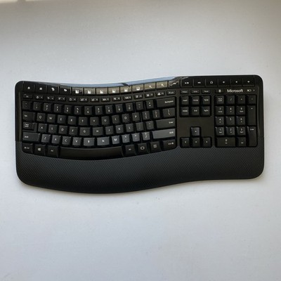Microsoft - Comfort Desktop 5050 Ergonomic Wireless Keyboard - NO USB - READ