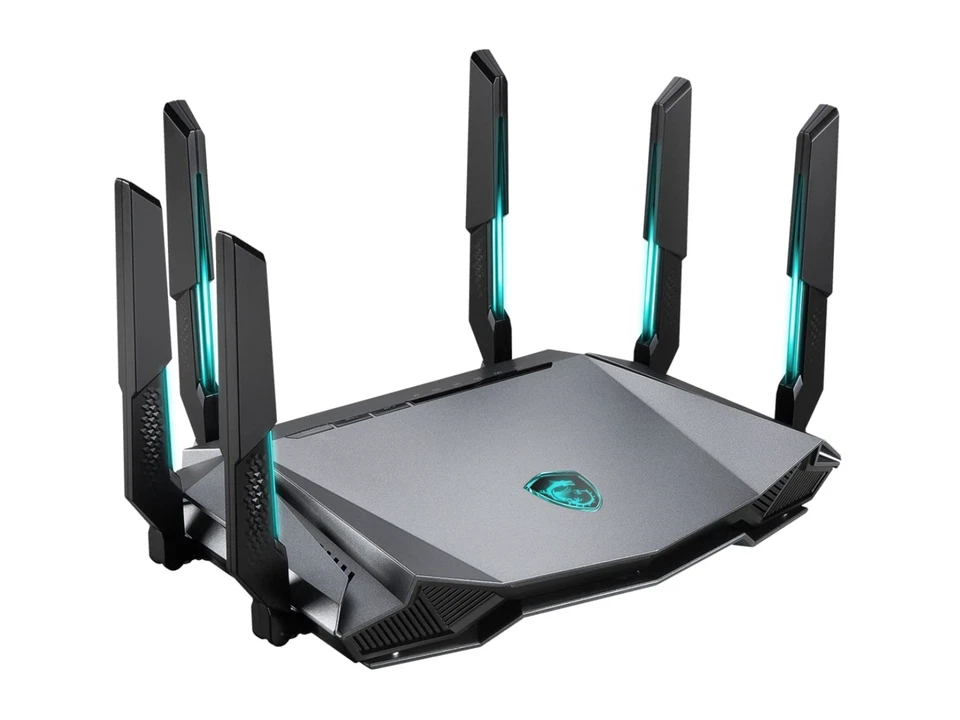 MSI RadiX AXE6600 WiFi 6E Tri-Band Gaming Router  support 2.5GHz/5GHz/6GHz, AI - Image 3 of 4