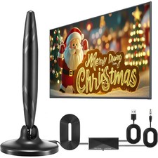 Digital TV Aerial High Gain TV Antenna with Signal Booster for 4K 1080P HDTV