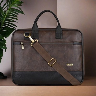 Herren-Aktentasche aus Leder Laptoptasche Business Kuriertasche Arbeit Bürotasche