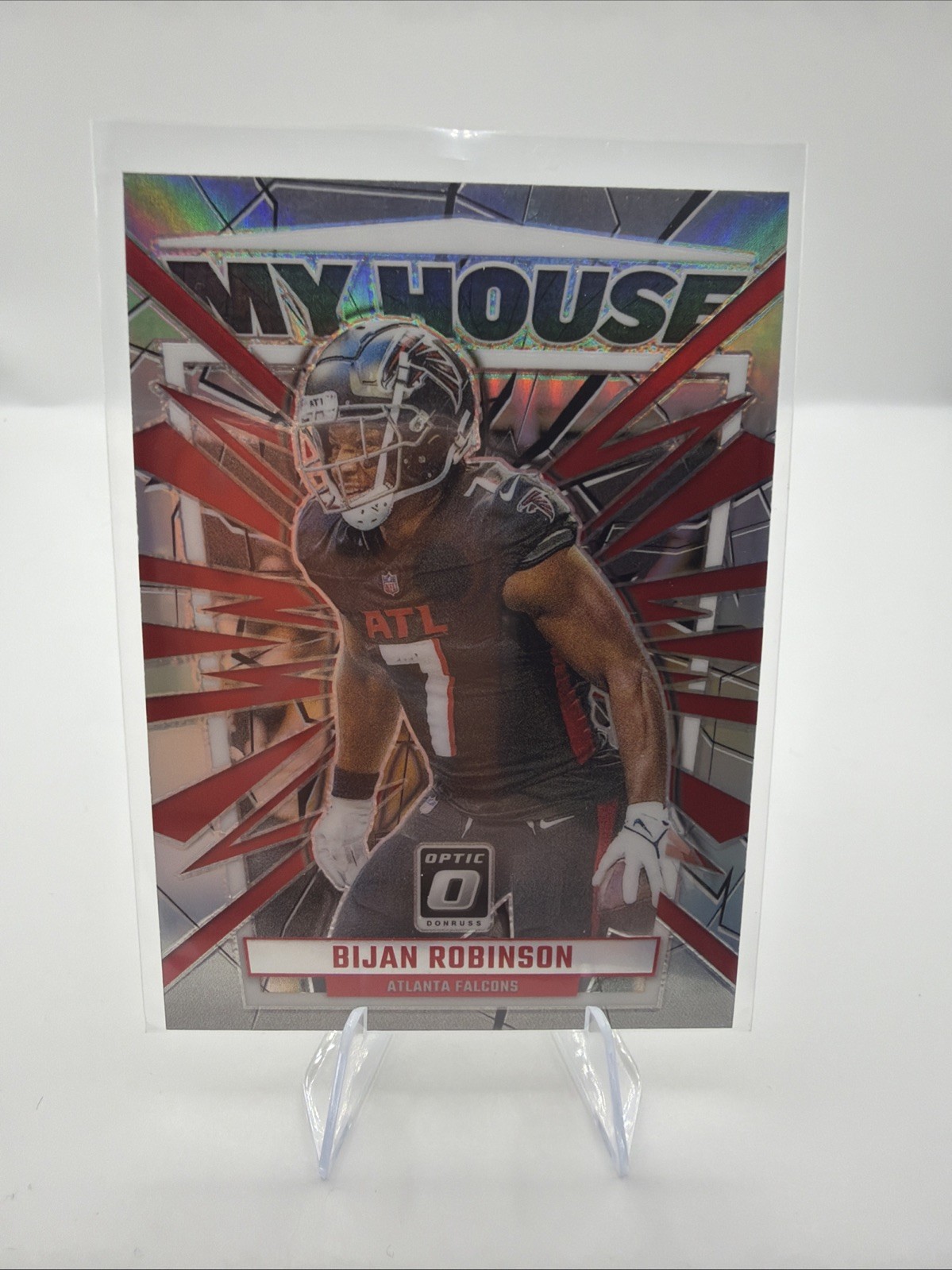 Bijan Robinson 2023 Donruss Optic  My House Holo Silver Prizm #4 Falcons RC B910