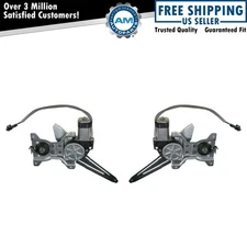 Rear Door Power Window Regulators w/ Motor Pair Set for 98-02 Toyota Corolla