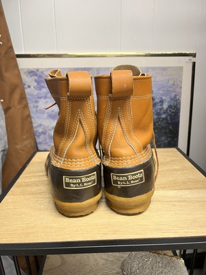Vintage 1980's L.L. Bean Brown Leather Rubber Rain Snow Boots