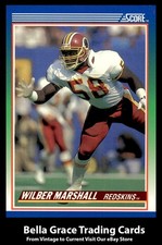 1990 Score Wilber Marshall #71 Washington Redskins NFL Football