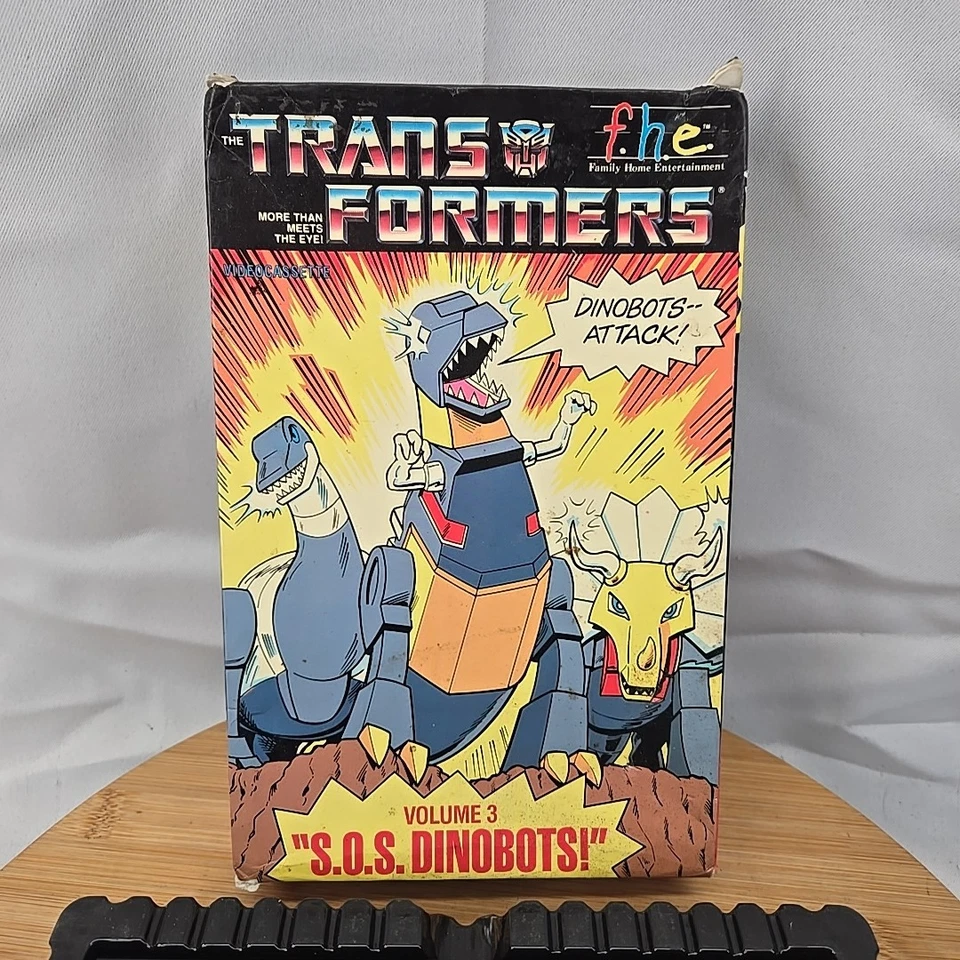 Transformers VHS Tape Vol 3 SOS DINOBOTS FHE Big Box Vintage 1984 80s  - Image 2 of 4