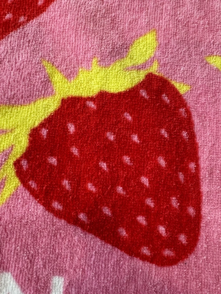 Toalla de Playa Tenis Fresa Campeonato Wimbledon Oficial Damas Rosa RARA Foto 4 de 4