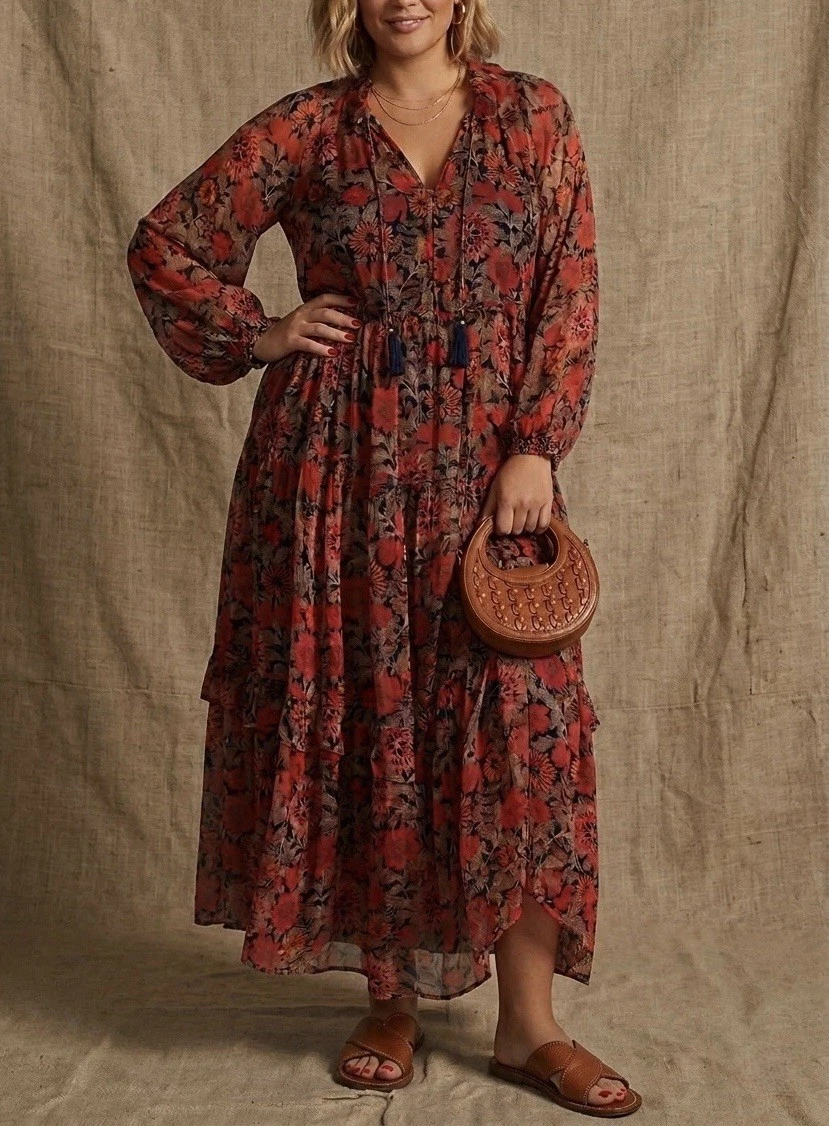 sachin and babi light blue dress Long Sleeve Plus Size Dresses main image 1