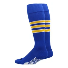 TCK Dugout Series Socks ROYAL | WHITE | GOLD XL