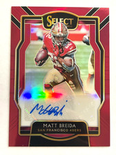 2018 Panini Select Signatures Maroon Prizm /75 Matt Breida #SP-MB Auto