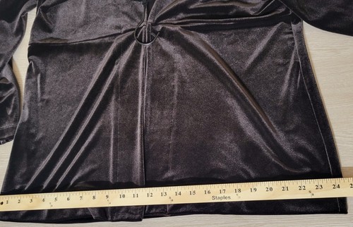 CHICOS Womens XL 16 ( 3 ) New Basic Velvet Sully Jacket Mohawk $88- Dark Brown - Picture 10 of 11