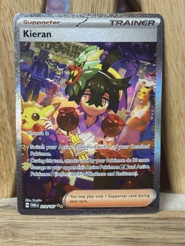 Kieran 218/167 Special Illustration Rare SIR SV Twilight Masquerade NEAR MINT NM