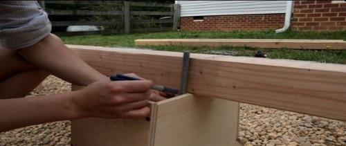 Outdoor Wooden Bench with Concrete Base Plans DIY Park Bench Seat Build Your Own - Picture 5 of 11