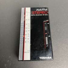 VTG Toshiba RP-2016 AM FM Stereo Portable Pocket Radio Receiver - Tested