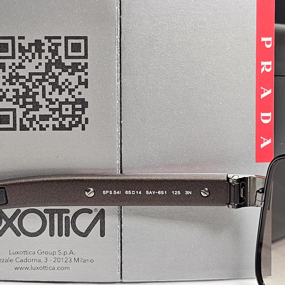 Prada Sunglasses Brown Gradient Wrap Navigator Square PS54IS SPS 54I 5AV-6S1 - Image 4 of 4