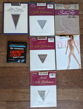 Vintage 1990s lot 7 Hanes Silk Reflections pantyhose Sheer Caress Victoria's