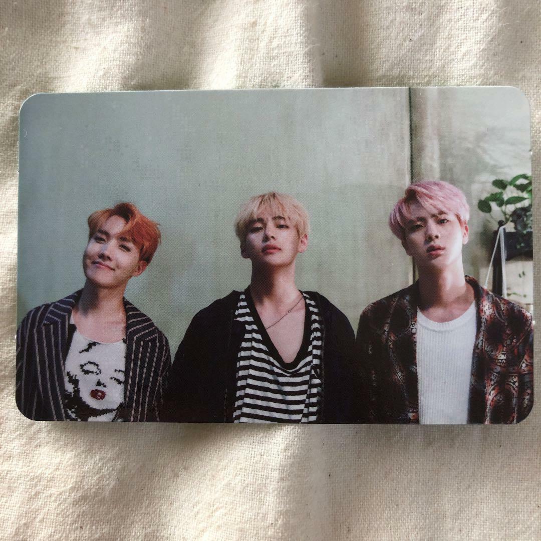 BTS Official Photocard MEMORIES OF 2016 WINGS J-HOPE V JIN BTS Official Photocard MEMORIES OF 2016 WINGS J-HOPE V JIN
