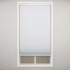 White Cordless Blackout Polyester Cellular Shades - 31.5 in. W x 48 in. L