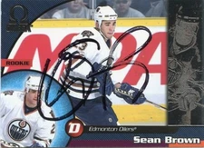 SEAN BROWN OILERS AUTOGRAPH AUTO 98-99 PACIFIC OMEGA #91 *31253