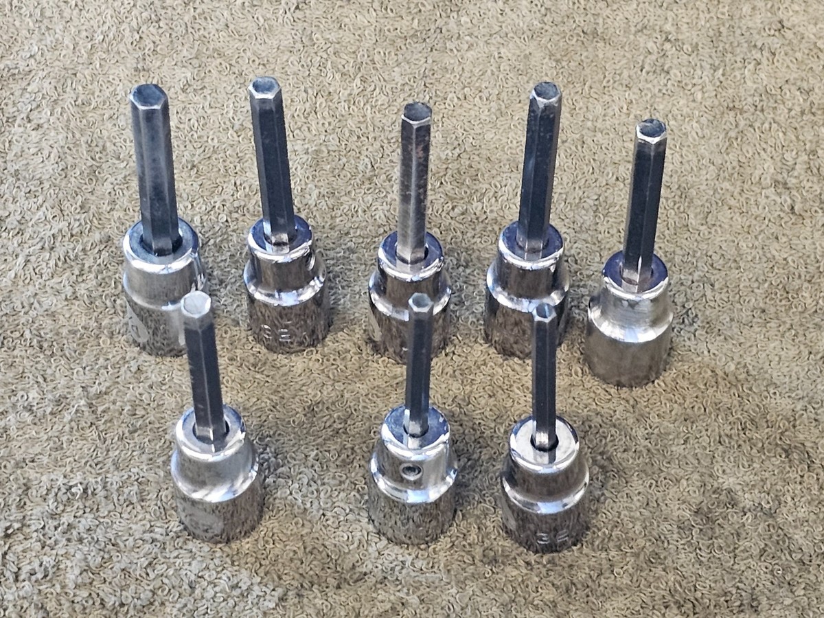 8 Armstrong Sae Hex Allen Sockets 3/8