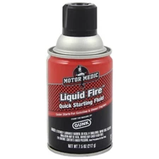 Motor Medic M3911 Liquid Fire 7.5 oz Quick Starting Fluid - Pack of 24