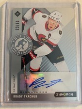 2023-24 Upper Deck Synergy Cast for Greatness AUTO Brady Tkachuk Ottawa SSP /25