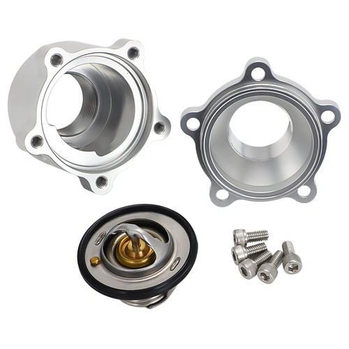 For 1-1/2" Hose 1.5" -16AN in Aluminum Inline Thermostat Housing & Sensor Port - Picture 2 of 12