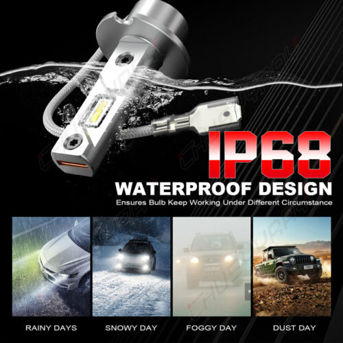 For Acura Integra 1990-1993 4X 6000K LED Headlight Hi/Lo Beam + Fog Light Bulbs - Picture 12 of 16
