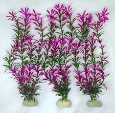 7 Pack 12" Artificial Aquarium Plant Plastic Decoration - Fast Shipping