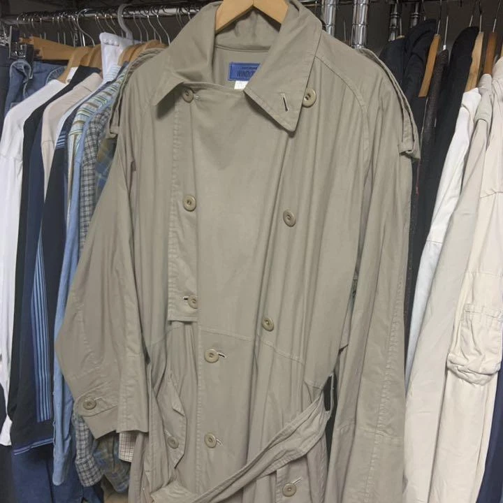 70S Issey Miyake Wind Coat Trench Coat Vintage Rare Yohji Yammoto Beige Xl