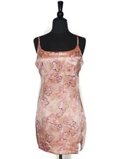 Wild Fable Pink Floral Sleeveless Strap Slip Dress Size M