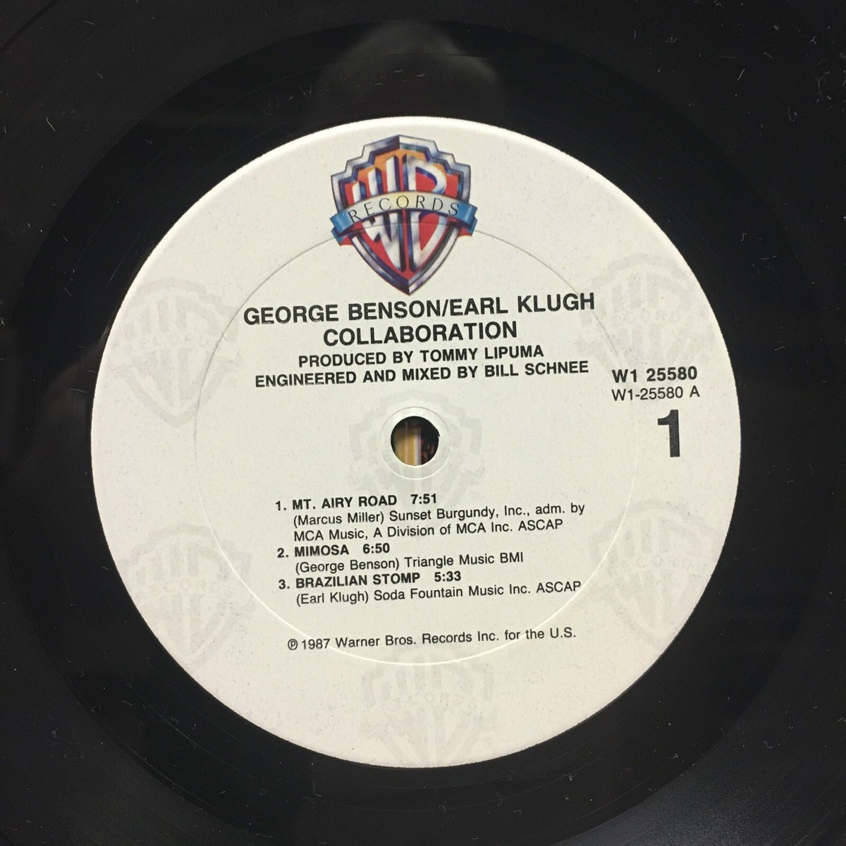 1987年レコード　コラボレーション ジョージ・ベンソン　アール・クルー　USA 1987年レコード コラボレーション ジョージ・ベンソン アール