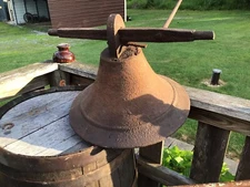 Late 1700’s Early 1800’s Pa. Puritan Pig Iron Wrought Iron Cast Iron Church Bell