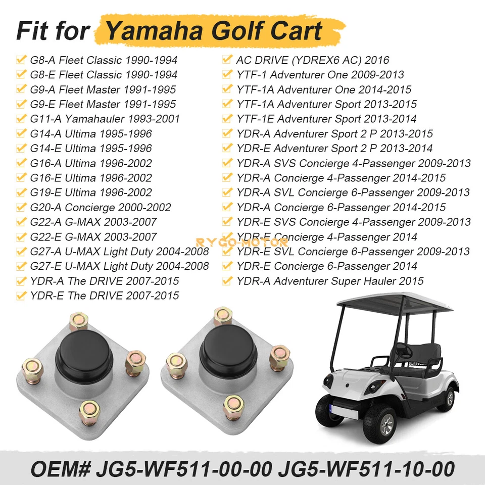 2 bujes de rueda delantera para carro de golf Yamaha G8 G9 G14 G16 G19 G22 G27 JG5-WF511-10-00 Foto 2 de 4
