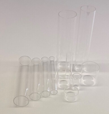 VS26PLEXIGLAS    Acrylglas Rohr  Ø15mm-Ø150mm - Länge von 50mm bis 1000mm Lang