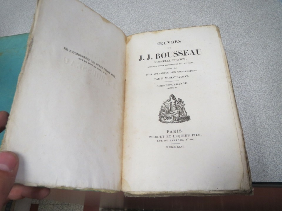 Oeuvres Complètes de J.J. Rousseau. TOME 12 : Ecrits sur la Musique. by