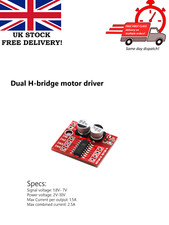 Dual H Bridge DCmotor/Stepper Motor Driver with MX1616 chip