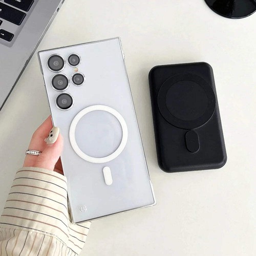Ultra Slim For Magsafe Clear Frameless Phone Case For Samsung S25 S24 Plus S22 S - Bild 10 von 54