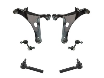AM Autoparts 6-Piece Steering & Suspension Kit – Front Lower Control Arms, Tie Rods, Sway Bar Links For Chrysler Dodge