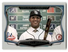 Garrett Whitley 2015 Bowman Draft Baseball #DN-4 Tampa Bay Rays Draft Night