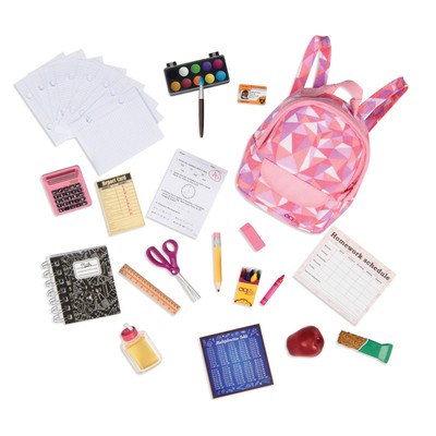Our Generation By Battat- Off to School Playset 18'' Doll Accessories Ages 3+