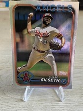 2024 Topps Series 2 Chase Silseth Rainbow Foil #585 - Angels