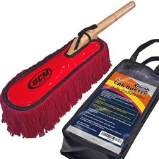 OCM Brand Premium Extra Large Car Duster Durable Solid Wood Handle Includes Stor