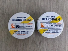 2X Duke Cannon Supply Co. - Best Damn Beard Balm - Redwood Scent -  1.6 oz Each