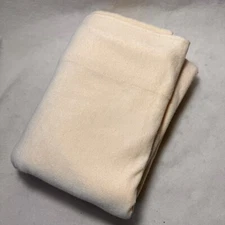 The Comphy Co Spa Sheet Microfiber Terry Cloth 60 x 86 Cream Polyester